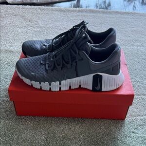 Nike Charcoal and White Athletic Shoes